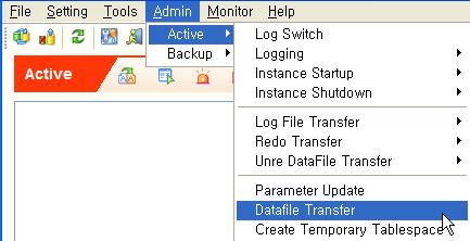 Ark Manager 를사용한 Backup Database 구성 1. Active Database 사전설정. 수동 Backup Database 구성의 Active Database 설정 (Page 11) 을참고. 1,2 절차와동일. 2.