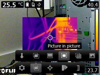8 작동방법 적외선 : 카메라가전체열영상이미지를표시합니다.
