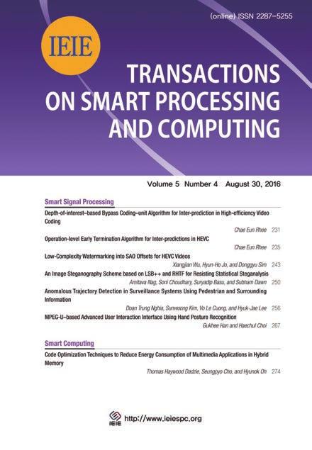 이로써한국연구재단에등재된논문지로는전자공학회논문지 (2000년), JSTS(Journal of Semiconductor Technology and Science, 2009년 )