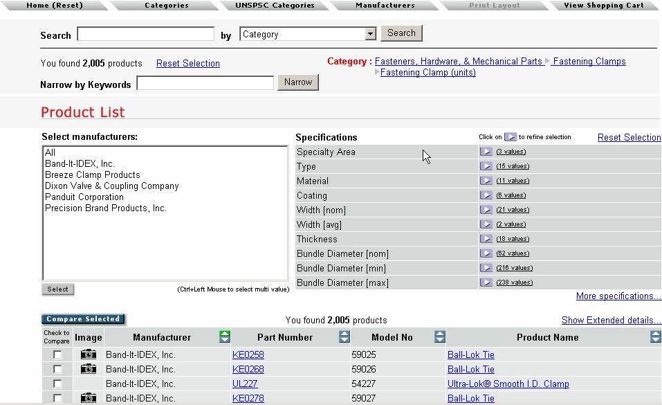 Publish as Electronic Web-Catalog