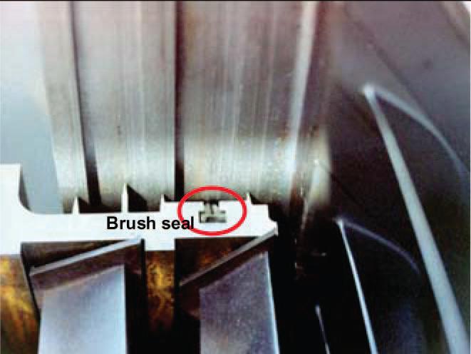 pressure ratio increases Brush seals