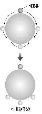 전기음성도차 + 분자의모양 ➀ 이원자분자의경우 ➁ 분자의모양 : 대칭구조또는비대칭구조