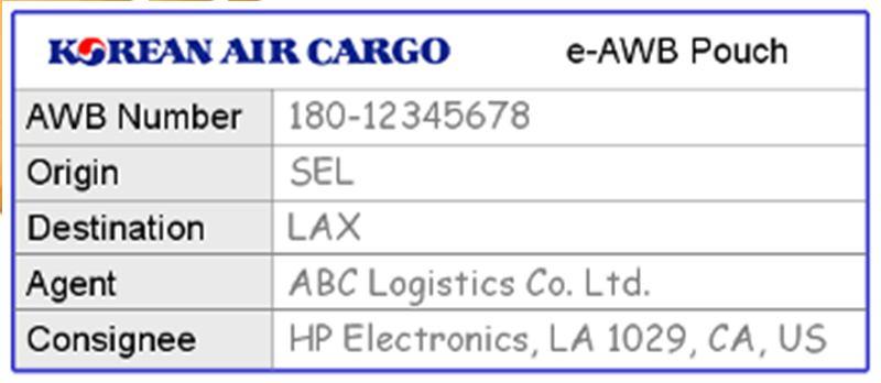 PC/WT 정보확인 e-awb 데이터수정및재전송 항공사홈페이지및