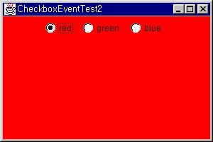 746 Java 의정석定石 group = new CheckboxGroup(); cb1 = new Checkbox("red", group, true); cb2 = new Checkbox("green", group, false); cb3 = new Checkbox("blue", group, false); cb1.