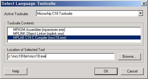 MPLAB C18 C Toolsuite Contents Project > Build