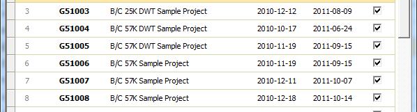 ) 자주사용하는프로젝트를맨위에배치하면편리함. 3 4 4. 프로젝트설정을위한검색조건을입력합니다.