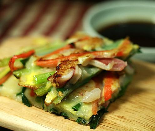 An-Joo Starter 1. 2. 3. 4. 5. 6. 7. 8. 9.. 11. 파전 Par-Jeon... Korean seafood pancake with spring onions crab stick and squid 김치전 Kim-Chi Jeon.