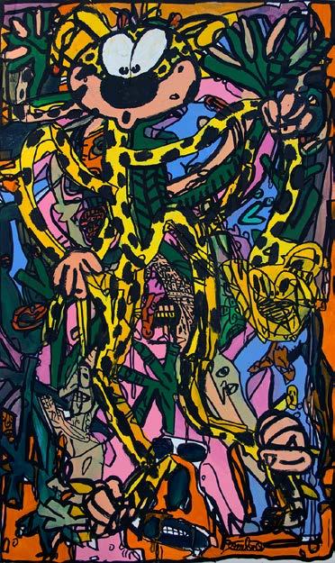 Marsupilami Grand Etonapilami, 2017 Signed on the lower right Acrylic