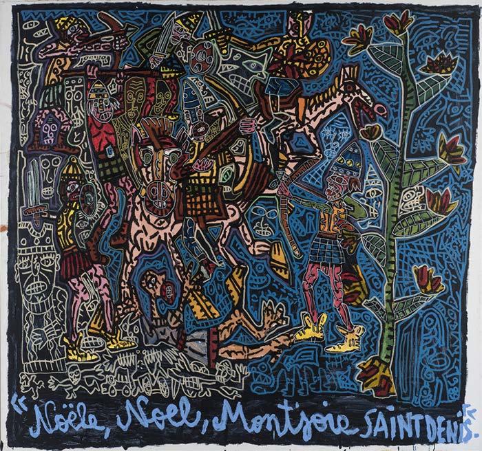 Noële, Noel, Montjoie Saint Denis, 1989 Signed and dated on the lower right, titled on the lower centre Acrylic on