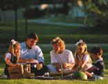 They pack some food and drinks into a basket, get in the car and drive off to a nice place in the country or by the ocean.