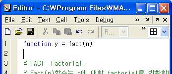 ?? Undefined command/function 'fact'.