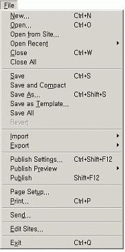 File 파일을관리하는명령을사용할수있습니다. <File 의주요명령 > Import -Import to Stage 다양한미디어파일을작업영역으로곧바로불러올수있습니다.