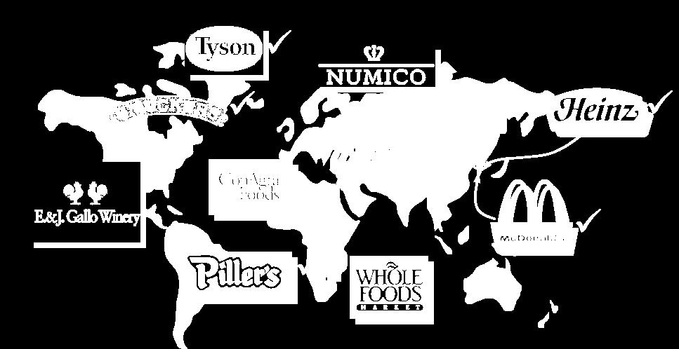 주요사례 CPG Anheuser Busch Cargill Chiquita Brands Clorox Coca-Cola (KO & CCE) Constellation Brands Dean Foods Del Monte Foods Dole