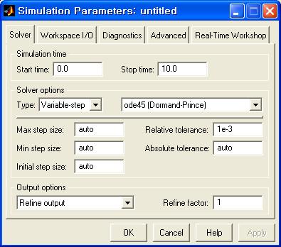 사용방법 (2) Subsystem의 parameter를설정