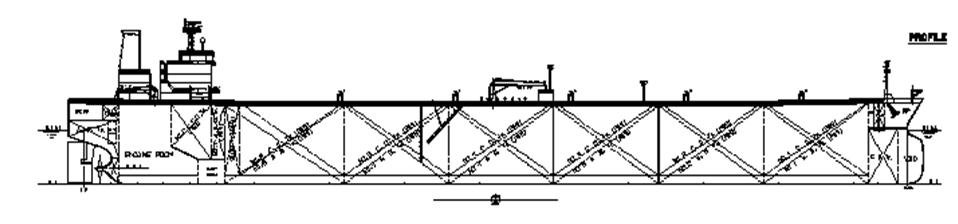 Principal Dimensions (1/2) Loa W.L. B.L. W.L. B.L. A.P. Lbp Lwl LOA (Length Over All) [m]: Maximum Length of Ship F.P. LBP (Length Between Perpendiculars (A.P. ~ F.P.)) [m] A.P.: After perpendicular (normally, center line of the rudder stock) F.