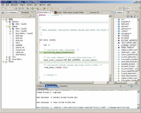 주요실행화면 Kernel Configuration Tool 주요실행화면 IDE 33 34 개발환경 Nano-Qplus(& SSN) 성능측정결과 개발호스트 윈도우가설치가능한 Any 호스트 타겟 CPU: ATmega128L(8 bit micro-controller) RF: CC2420, ZigBee