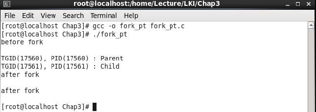 Task example - fork 10 #include <unistd.h> #include <stdio.h> #include <stdlib.h> #include <linux/unistd.