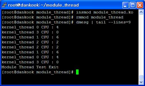 Task example kernel thread 16 obj-m KDIR PWD default: clean: := module_thread.