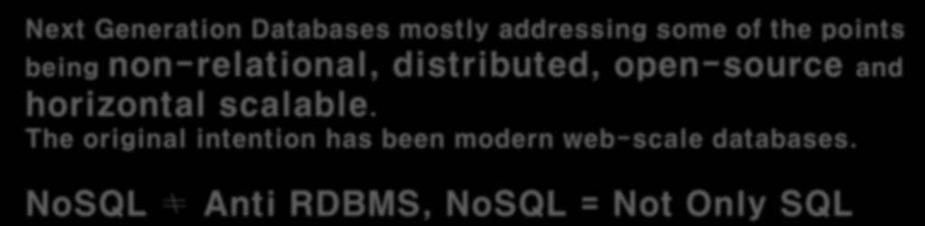 What is NoSQL?