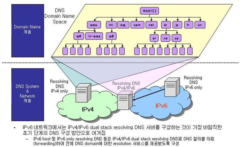 DNSv6 개요 (8) IPv4 및