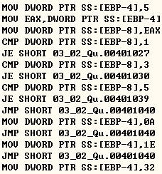 Control statements Quiz 03-02 Success