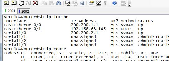 3) NetFlow 가동라우터 IP