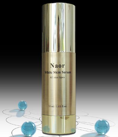 Naor Whitening Skin Serum This is concentrated with organic plant extracts. This product contains absolutely no hydroquinone, mercury, steroids or other harmful bleaching substances.