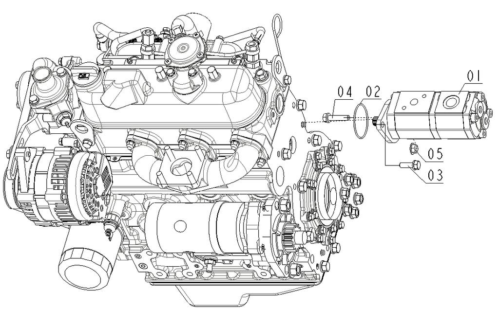 82. 유압펌프 (HYDRAULIC PUMP) 1 FE91A 유압펌프 ASSY PUMP, HYDRAULIC 1 X X X X X X X 2 24341-5 고정용S형O링 O RING 1 X X X X X X X 3 2613-8252