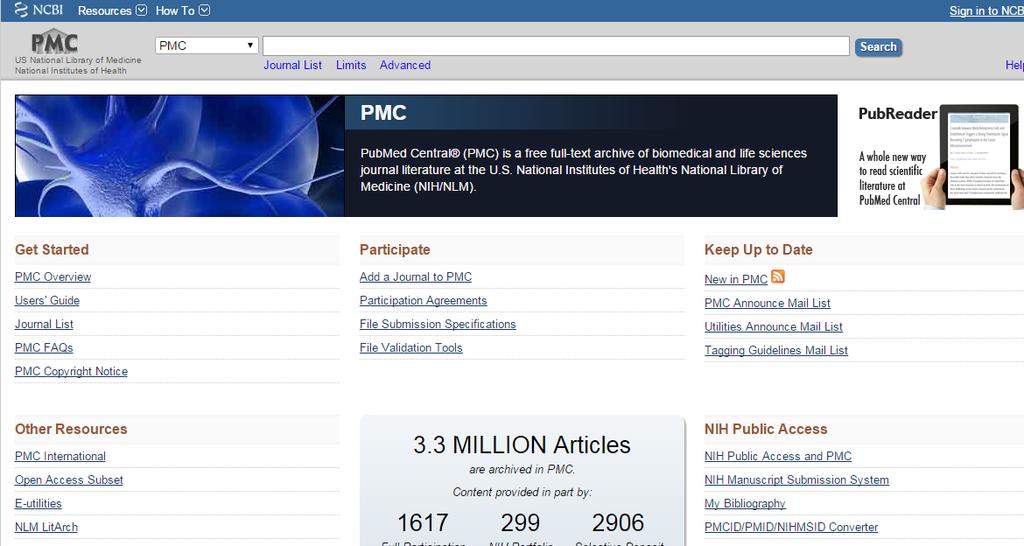PMC(PubMed Central) http://www.ncbi.nlm.nih.