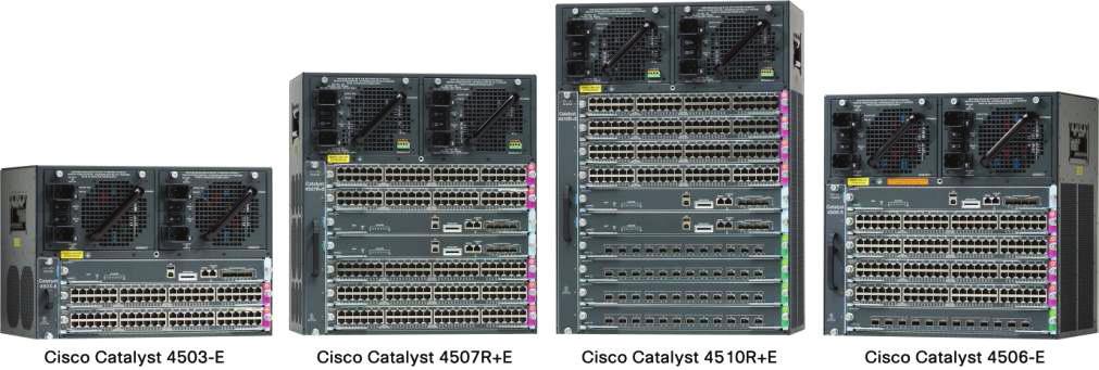 Data Sheet 4500E Series 샤시 안전한고성능모바일사용자경험개요 Cisco Catalyst 4500 Series 스위치는 Layer 2-4 스위칭투자를통해안전한고성능모바일사용자경험을제공해보더리스네트워크를구현하고, 안정성, 가상화, 자동화가지원되는인프라를통해보안, 이동성, 애플리케이션성능, 비디오, 에너지절감을구현합니다.