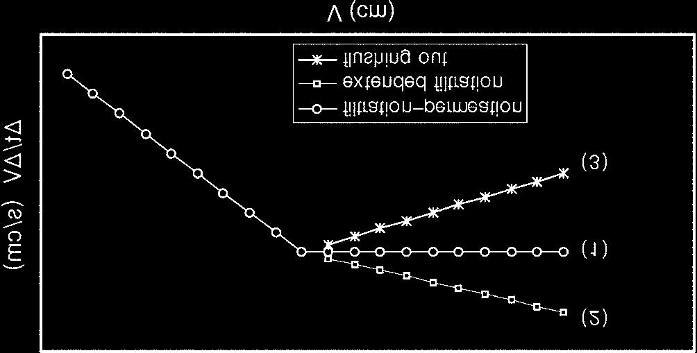 306 임성삼 송연민 김도형 Fig. 2. Analysis of filtration-permeation results. 달라지면투과부분이곡선을나타내는경우도있다. 이와달리투과기간에미립자나고분자물질이케이크와여과막을빠져나가는경우는흐름의속도가빨라져 t/ V 가감소하게된다. 이것은 Fig. 2 의 (3) 번과같이표현된다. 물론빠져나가는정도의변화에따라곡선이될수도있다.