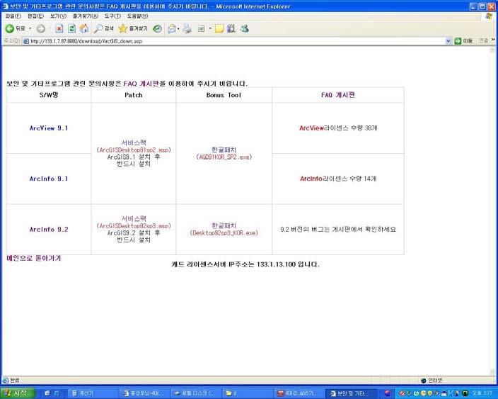 다. ArcView 전환 공사는 ArcInfo에대해 14