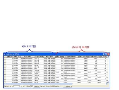 matching records : 일치하는속성만연결(1:1)