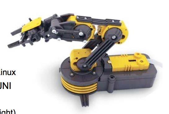 The OWI Robot Arm Cheap and Cheerful Comes with USB interface Use native code for control and JNI Simple control protocol