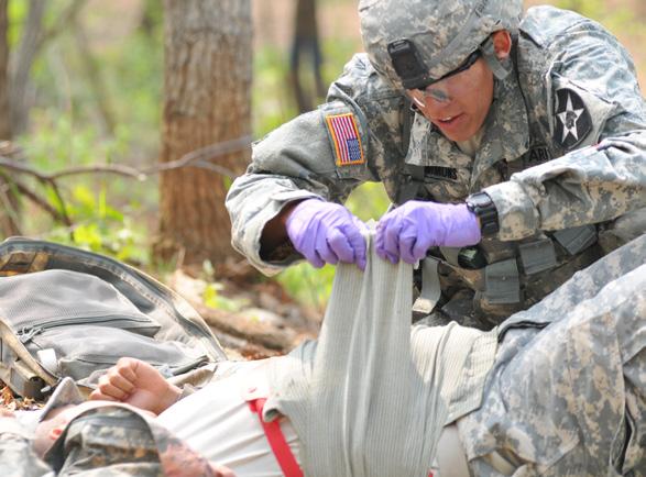 Three hundred and Soldiers from across the Korean Peninsula competed for the Expert Field Medical Badge during the EFMB on the DMZ course April 21 - May 15.