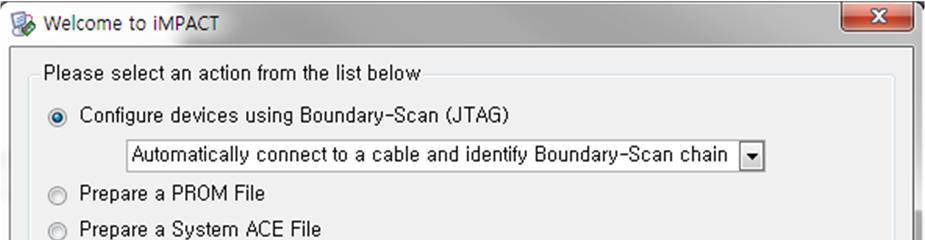 9. CPLD Writing Configure devices using Boundary-Scan (JTAG) 의