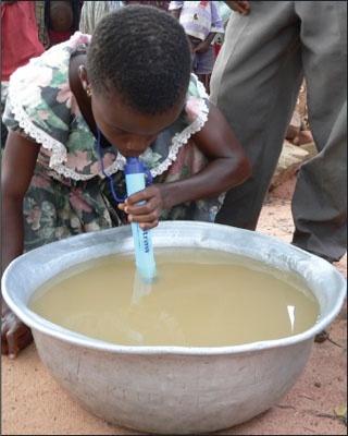mainly children, die each day by consuming unsafe drinking water.