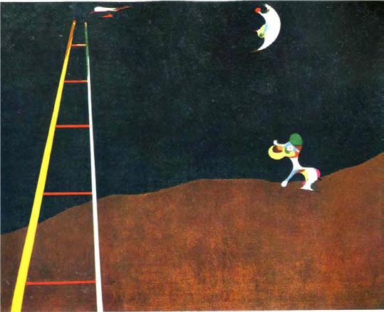 호안미로 JOAN MIRO Dog Barking-at the Moon,