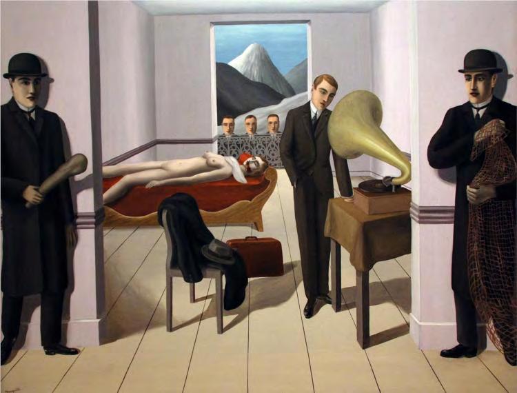 르네마그리트 René Magritte The menaced assassin 위험에처한암살자,