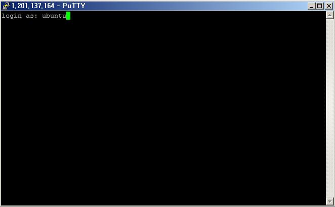6) PuTTY 로 Ubuntu 인스턴스콘솔에접속해서기본설정을진행합니다. OS: Ubuntu 14.