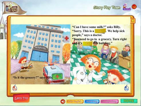 Level 4-8 Where Is the Grocery? Lesson Plan: Week 2 Day 3 Presentation & Application [14 분 ] 1. Story Play Town (~Part II) * 먼저 sight word card 를한장씩앞으로넘겨보여주며각단어를듣고따라하게한다.