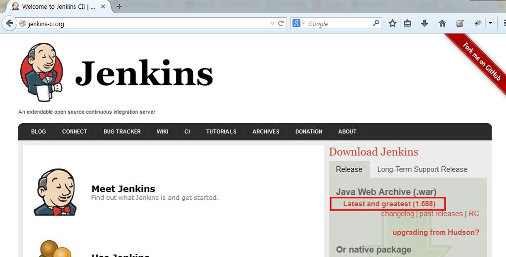 Jenkins 설치 Jenkins 는웹애플리케이션서버위에서운영되는웹기반 CI