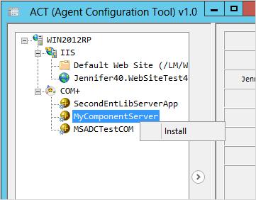 18 제니퍼닷넷구성 (IIS, COM+) "Web Garden" 우측의 "Enable AutoStart" 옵션은 2012 년 11 월 8 일이후릴리즈된버전부터적 용된다. 자세한사항은 11. w3wp 자동시작옵션절을참고한다. 3.1.2 구성 ACT 도구를이용하면모니터링해야할웹응용프로그램및 COM+ 서버응용프로그램을지정 / 해제할수있다. 3.1.2.1 모니터링을원하는 IIS/COM+ 응용프로그램설정.