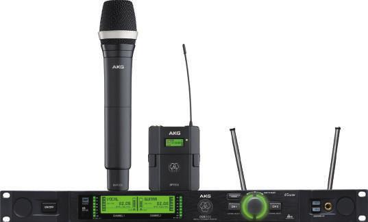 DMS800 Series DIGITAL WIRELESS MICROPHONE SYSTEM DMS800 레퍼런스디지털무선마이크시스템은극장, 컨퍼런스룸, 라이브프로덕션및투어사운드를위해서정확한신호전달과안정성을염두에두고디자인되었습니다. DMS800 은 2 가지의디지털오디오출력을포함합니다. 단테와 AES EBU 입니다.