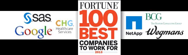 2013 100 Best Companies to Work For 1 Google, Inc. 21 W. L. Gore & Associates, Inc. 41 Mayo Clinic 61 Stryker 81 PricewaterhouseCoopers 2 SAS 22 Intuit, Inc.