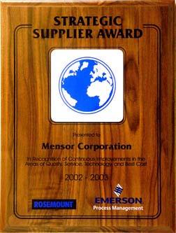 Mensor s Award Mensor has received the Strategic