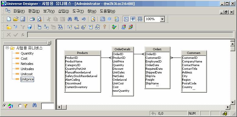 제 3 과 : 유니버스내보내기 31 6. 저장아이콘을클릭한다음데모유니버스를저장합니다. 참고 : 복잡한자체조인에대한자세한내용은대시보드및분석관리자설명서의유니버스장을참조하십시오. 유니버스를만드는방법에대한자세한내용은 Universe Designer 설명서를참조하십시오. 2.