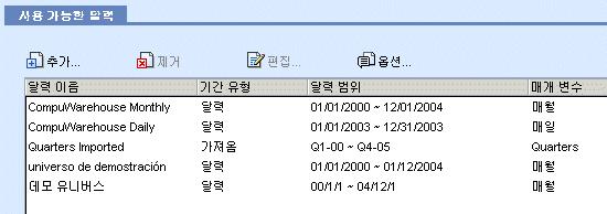 기간표시에서기간의첫째날을선택하고서식목록에서컴퓨터에적합한서식을선택합니다. 7. 달력범위에서값을선택합니다.