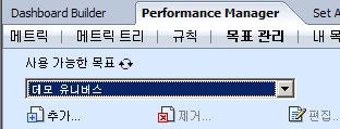 92 SAP BusinessObjects Performance Manager 시작 7.2 시작 회사사장이회사에서판매되는제품의평균순매출을보려고합니다. 순매출이란총매출에서할인가를뺀것으로, 주문에따라다릅니다. 2000 년회사의목표는매달 3% 의순매출을증대하는것이지만 -1% 의공차는허용합니다. 이과에서는 2000 년, 평균순매출메트릭에대한목표를만듭니다. 7.3 제 13 과 : 목표만들기 목표를만드는경우대상을설정하고, 오차의허용가능한범위를결정합니다.