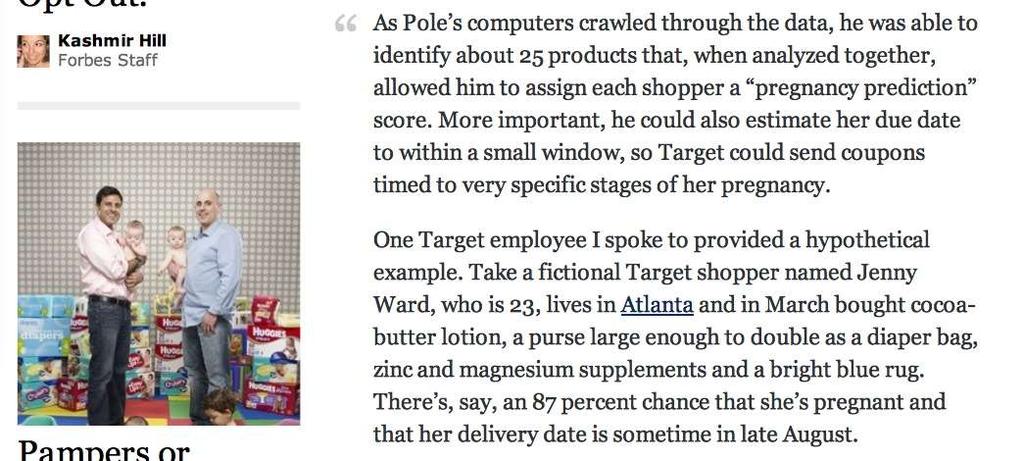 How Companies Learn Your Secrets How Target Figured Out A Teen Girl Was Pregnant Before Her